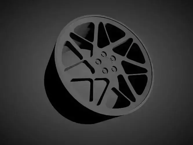 Vossen LC-109T scalable and Printable rim  3D print model