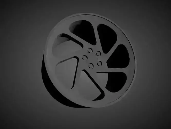 Vossen LC-108T scalable and Printable rim  3D print model