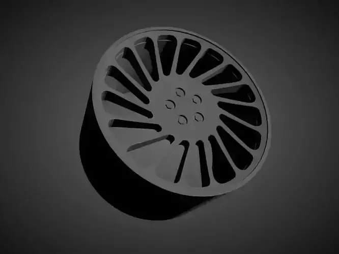 Vossen LC-106T scalable and Printable rim  3D print model