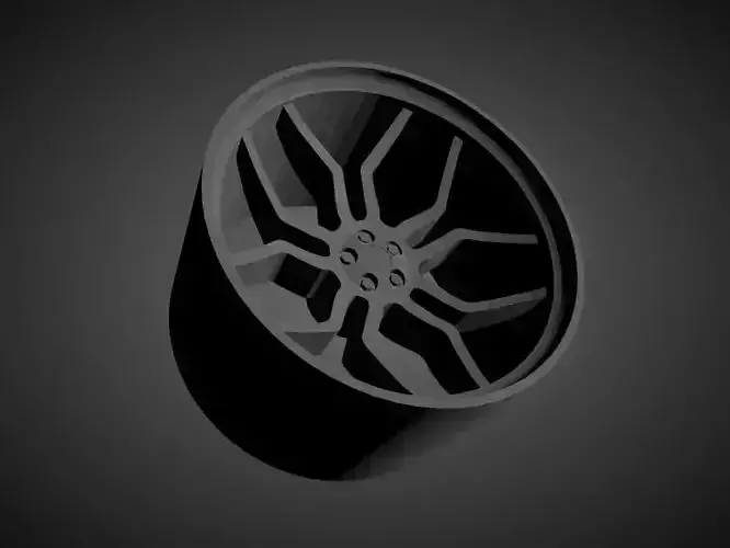 Vossen HC-3 scalable and Printable rim  3D print model