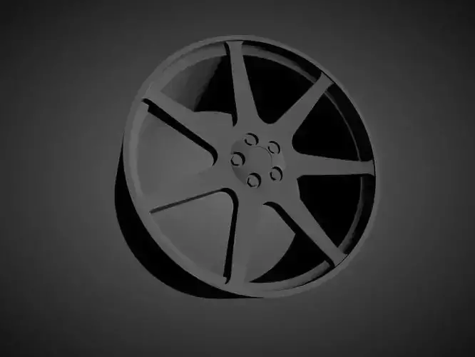 Vossen GNS-2 scalable and Printable rim  3D print model