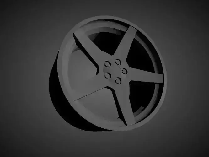 Vossen CV3-R scalable and Printable rim  3D print model