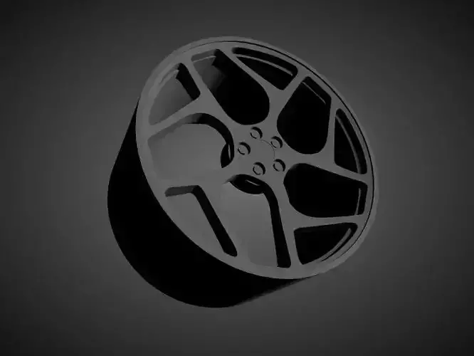 Vossen CG-205t scalable and Printable rim  3D print model