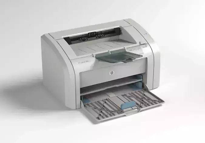 HP LaserJet 1018 printer lowpoly