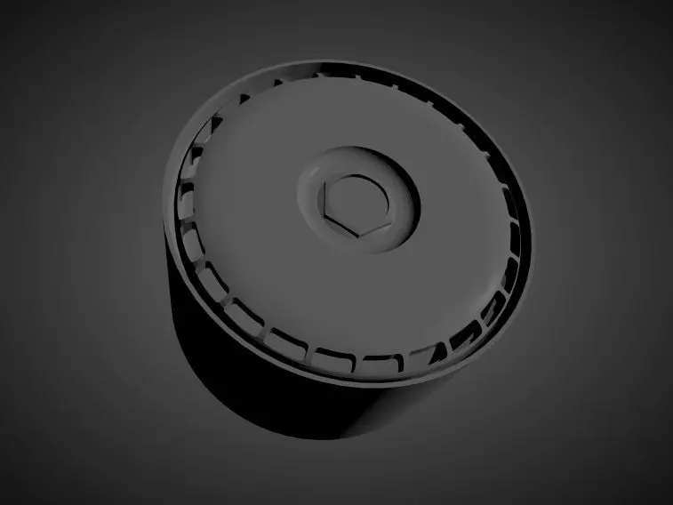 Rotiform Aerodisc scalable and Printable rim  3D print model_0