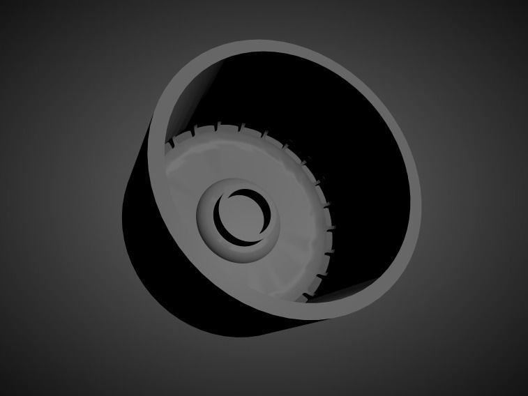 Rotiform Aerodisc scalable and Printable rim  3D print model_1