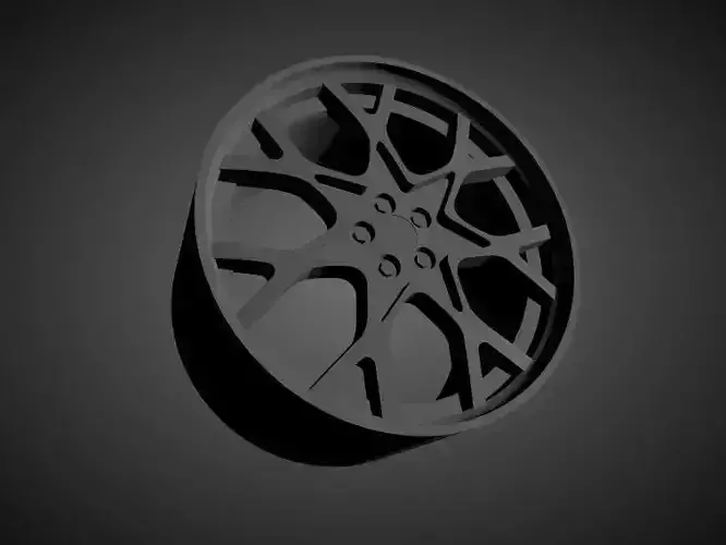 Forgiato Insetto scalable and Printable rim  3D print model