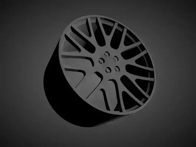 Forgiato Freddo scalable and Printable rim  3D print model