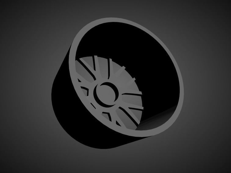 Forgiato Flow 001 scalable and Printable rim  3D print model_1