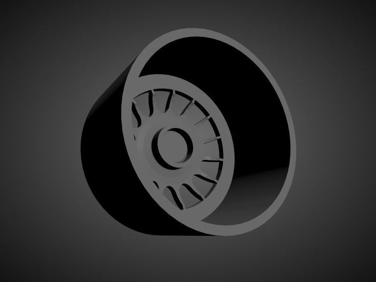 Fifteen52 Stage RSR scalable and Printable rim  3D print model_1