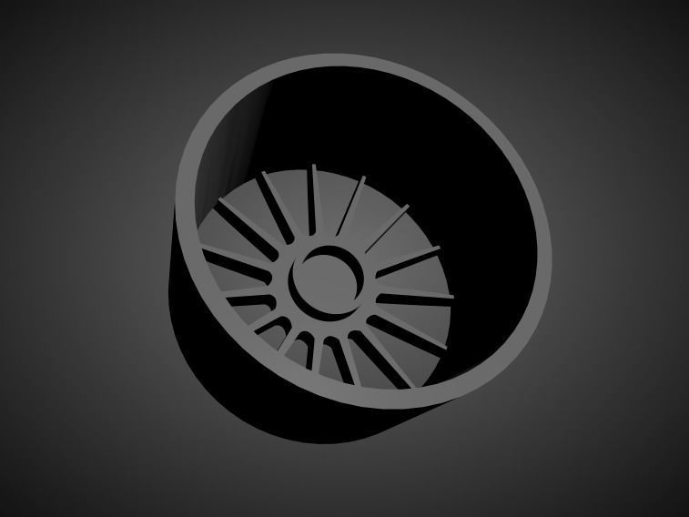 Fifteen52 Podium scalable and Printable rim  3D print model_1