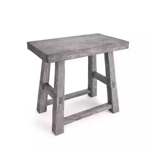Rustic Stool 3D model