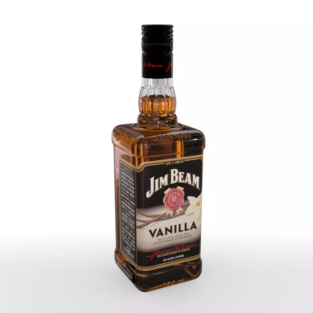 Jim Beam Vanilla 70cl Bottle 3D model_0