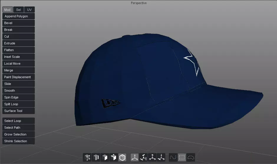 Dallas Cowboys  Cap 3D model_0