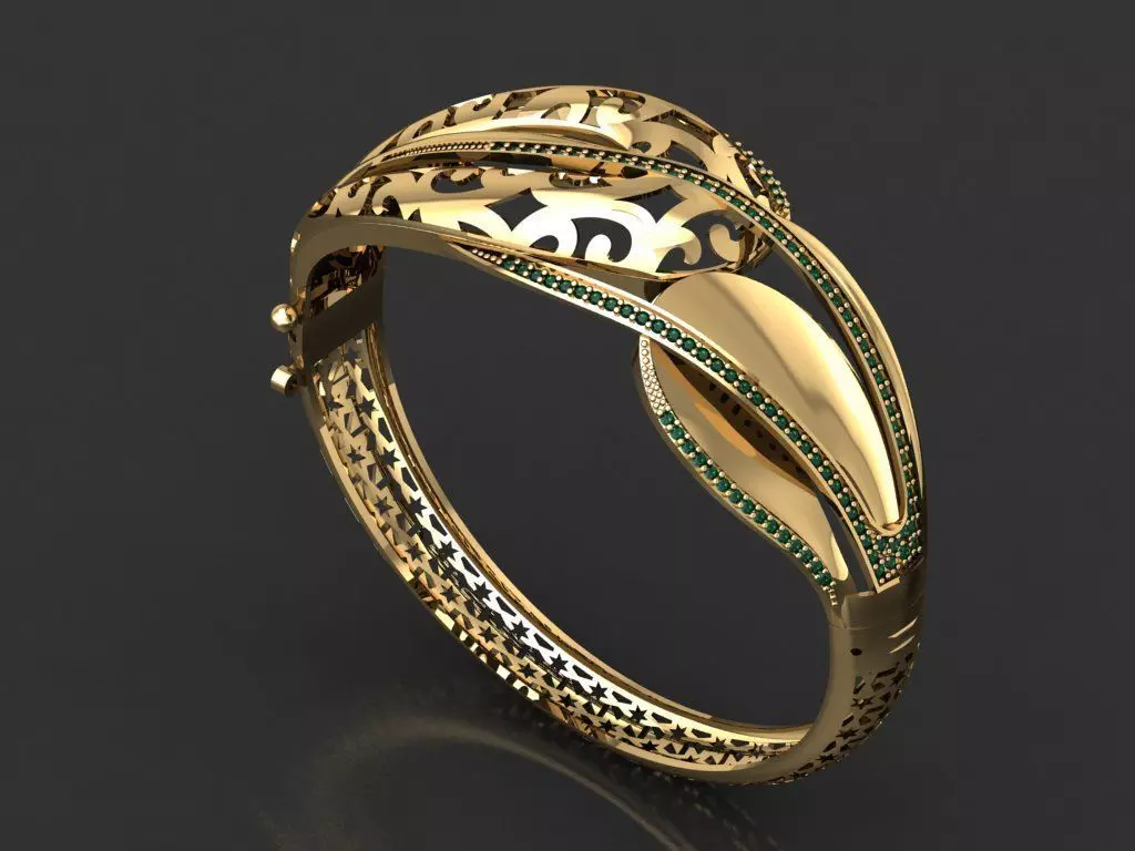 K43- Diamond  BRACELET 3D print model_0