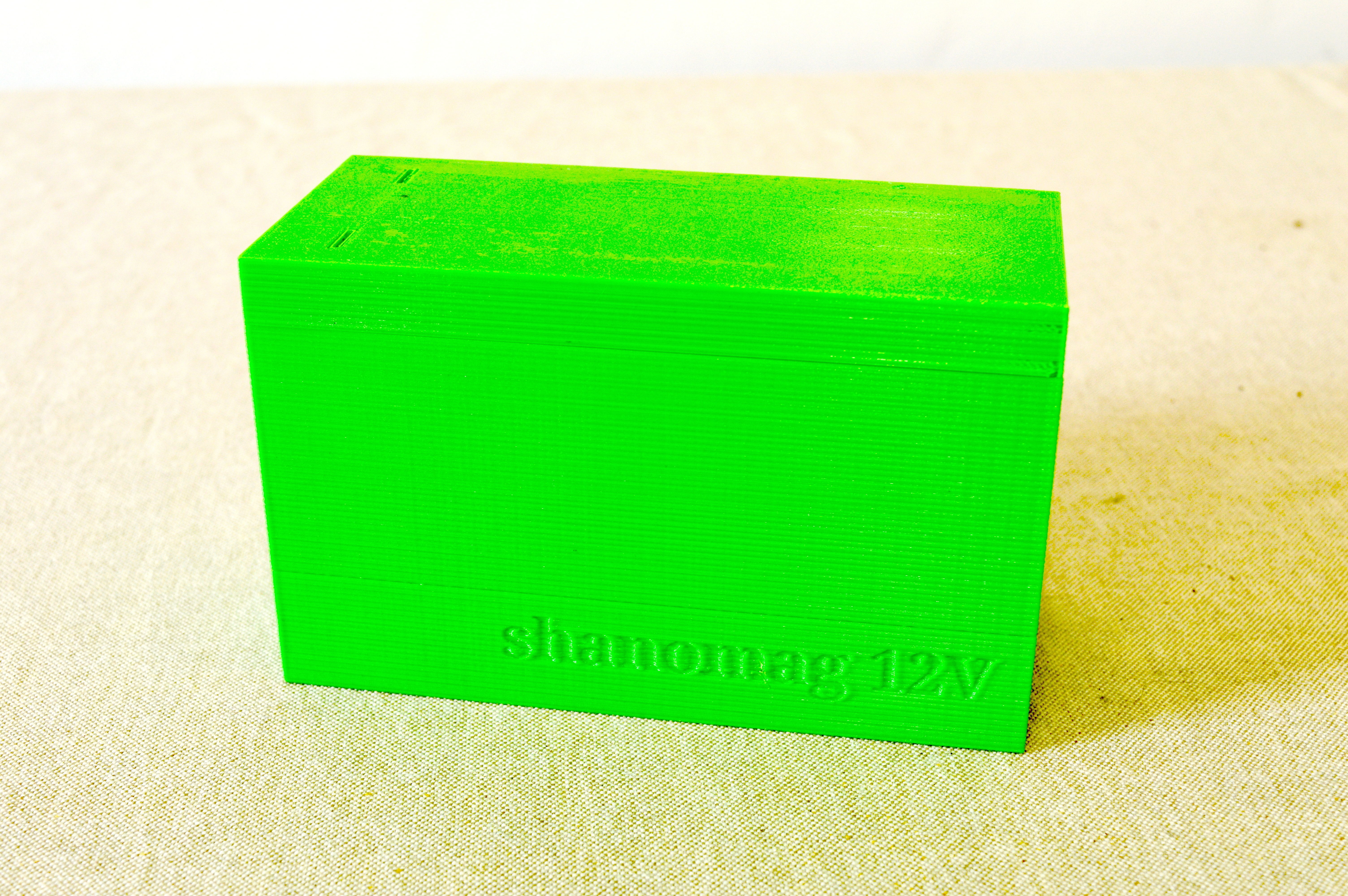 12V Battery Case for 18650 3D print model_1