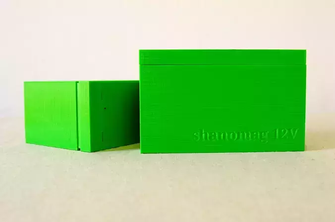 12V Battery Case for 18650 3D print model