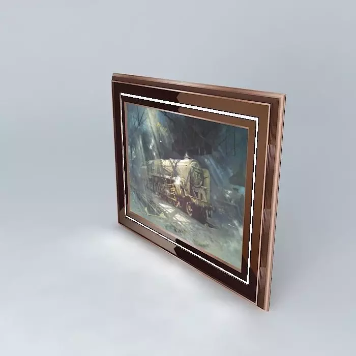 Painting END OF DAY Free 3D model_0