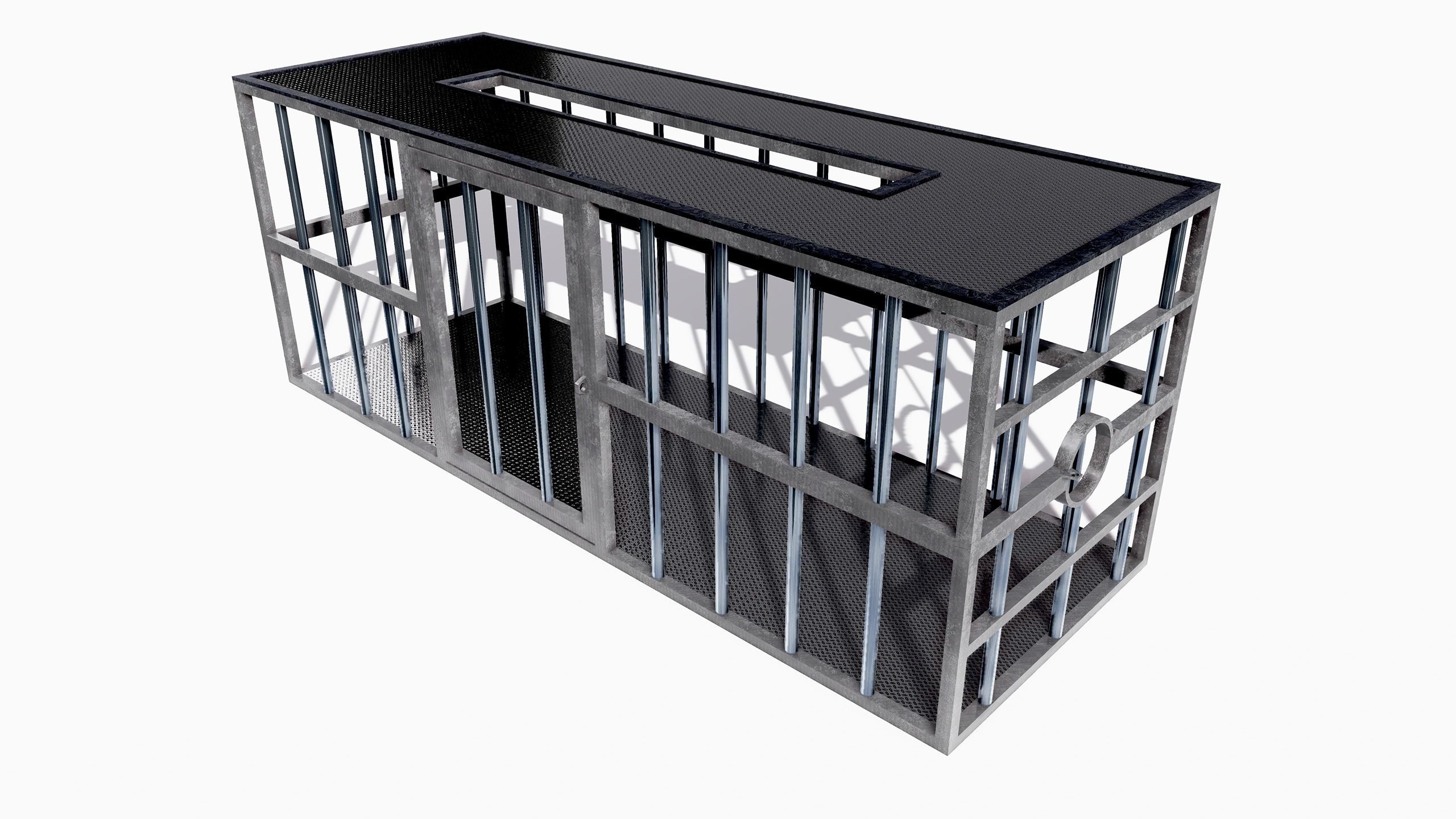 BDSM Cage Low-poly 3D model_1