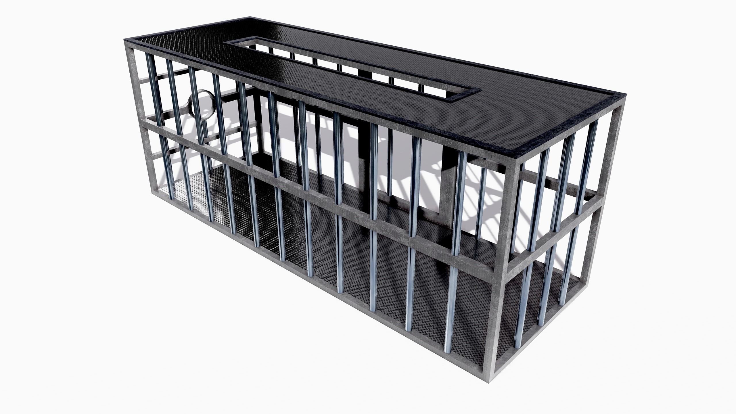 BDSM Cage Low-poly 3D model_2
