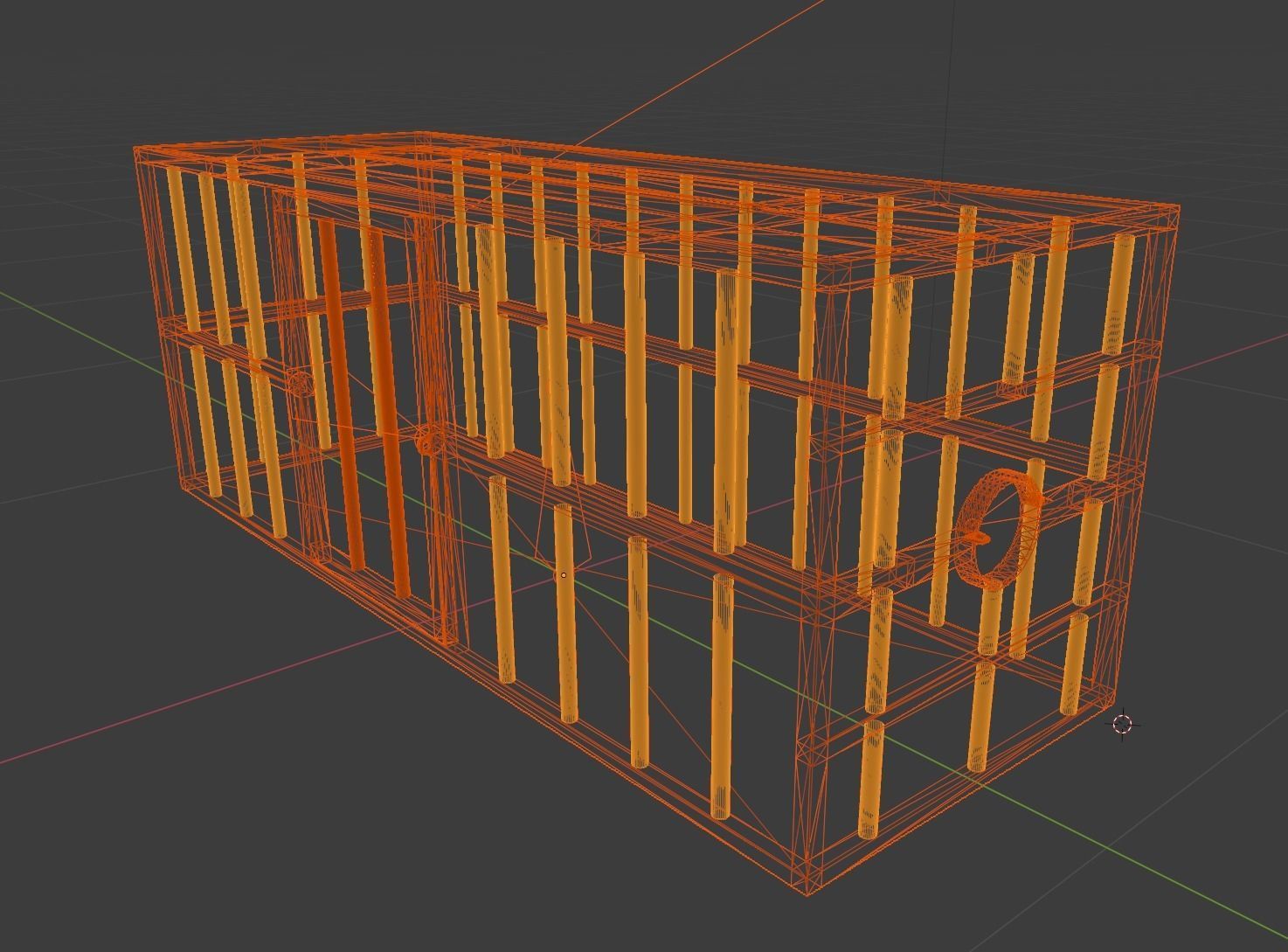 BDSM Cage Low-poly 3D model_5