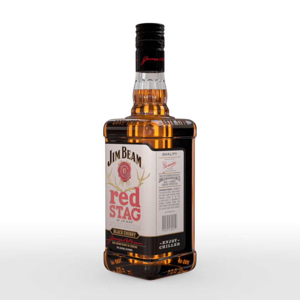 Jim Beam 70cl Bottle Set 3D model_23