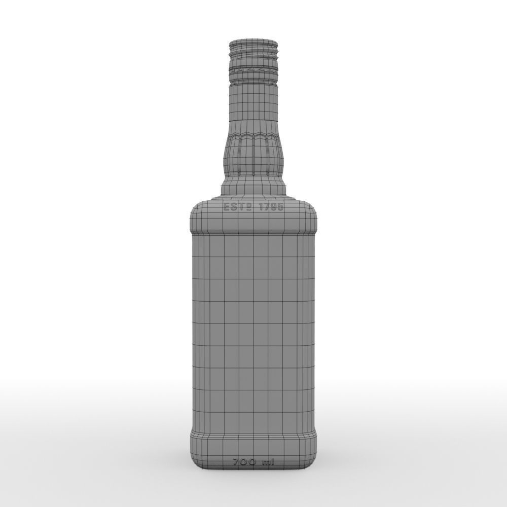 Jim Beam 70cl Bottle Set 3D model_31