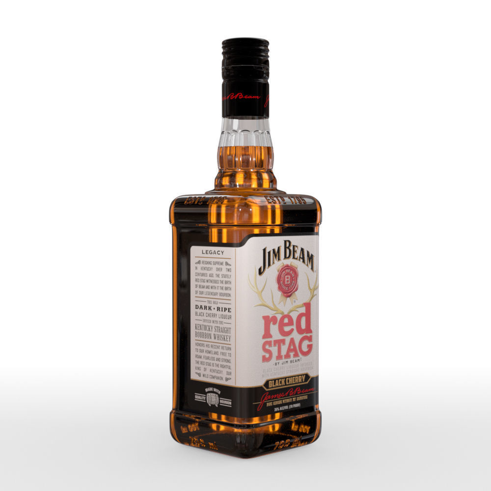Jim Beam 70cl Bottle Set 3D model_22
