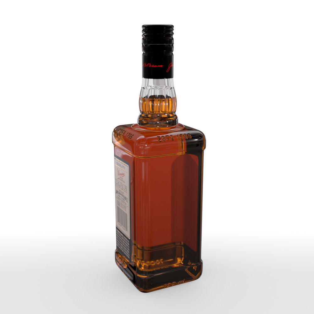 Jim Beam 70cl Bottle Set 3D model_12
