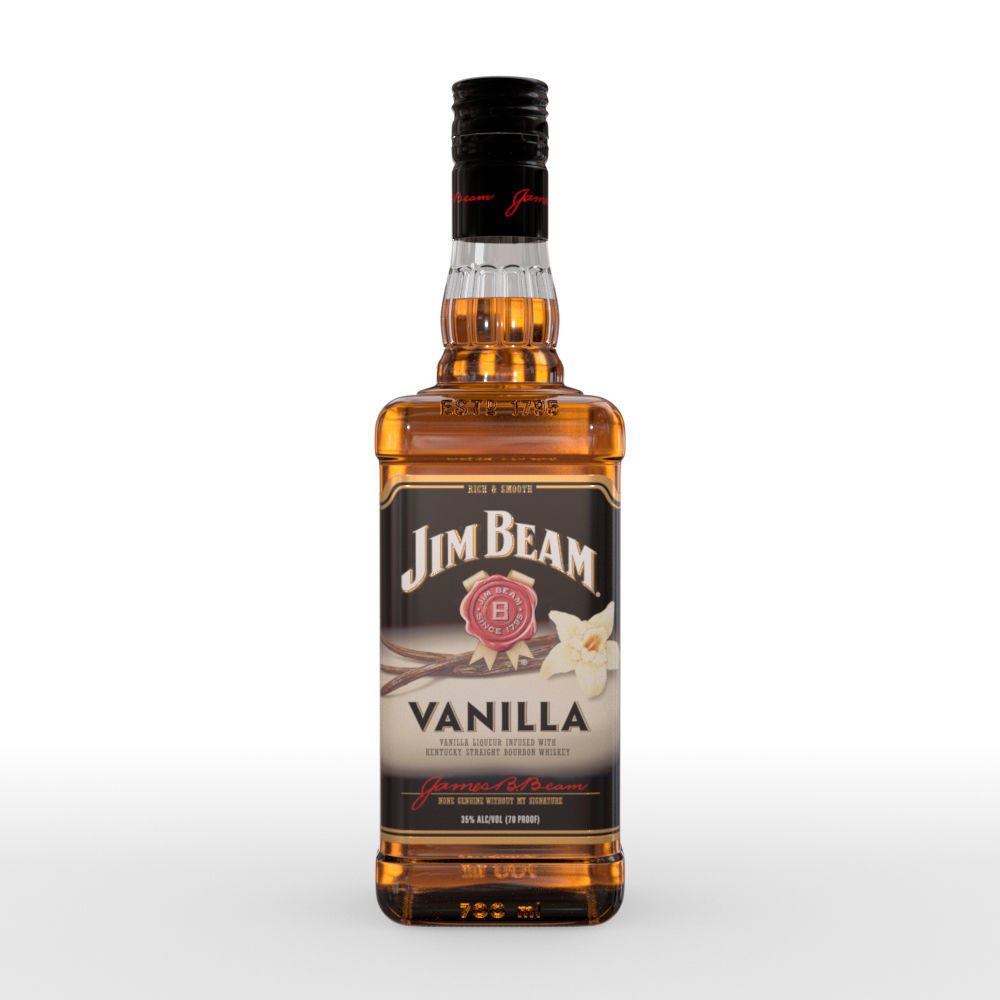 Jim Beam 70cl Bottle Set 3D model_24