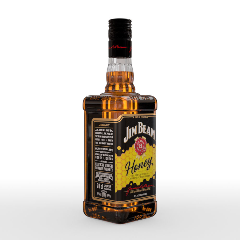 Jim Beam 70cl Bottle Set 3D model_19