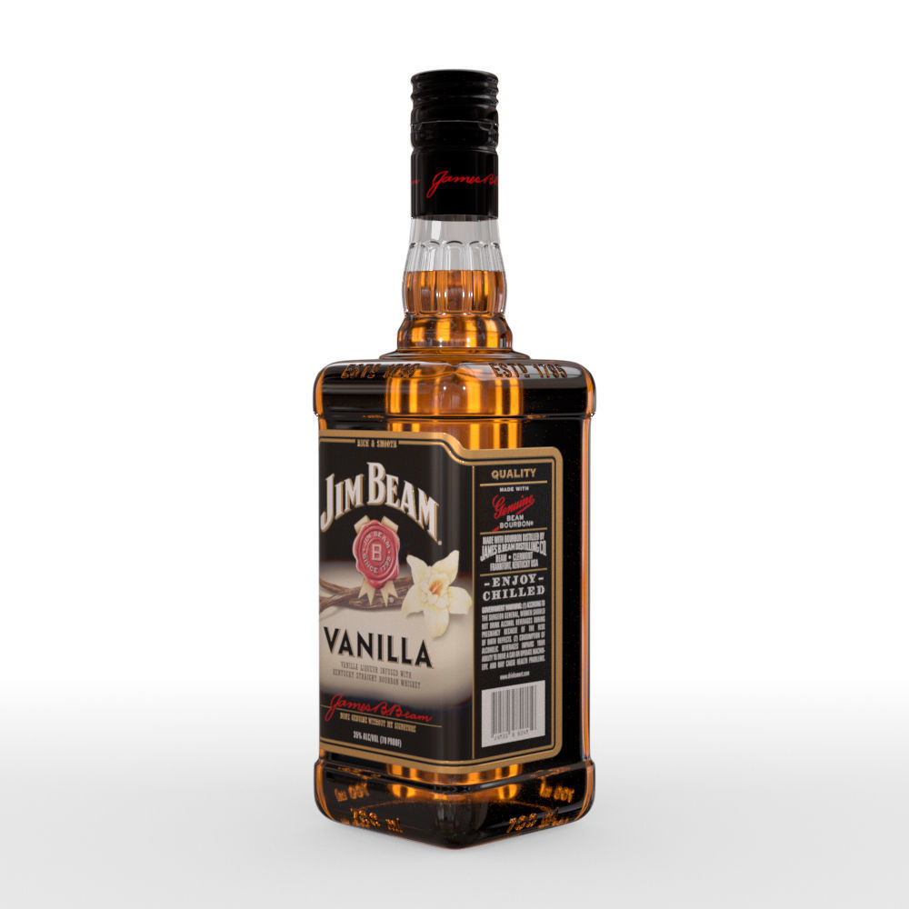 Jim Beam 70cl Bottle Set 3D model_26