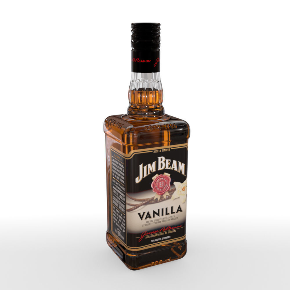 Jim Beam 70cl Bottle Set 3D model_6