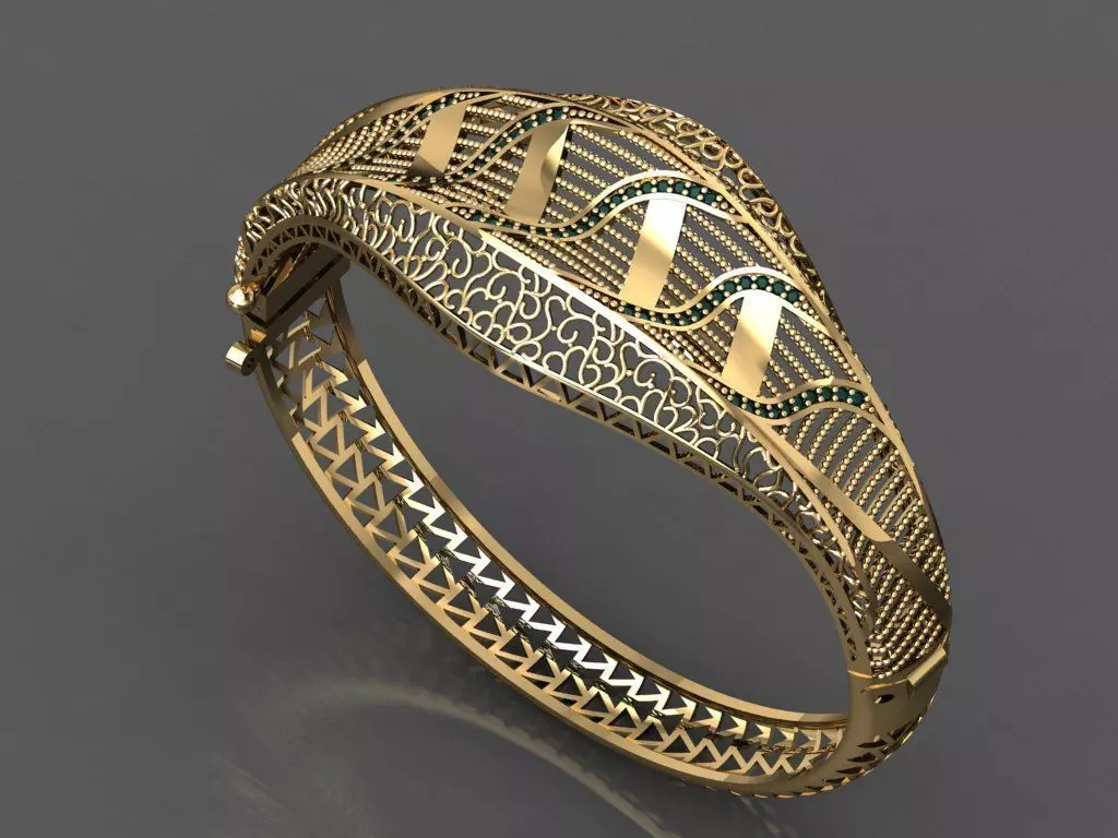 K48- Diamond  BRACELET 3D print model_0