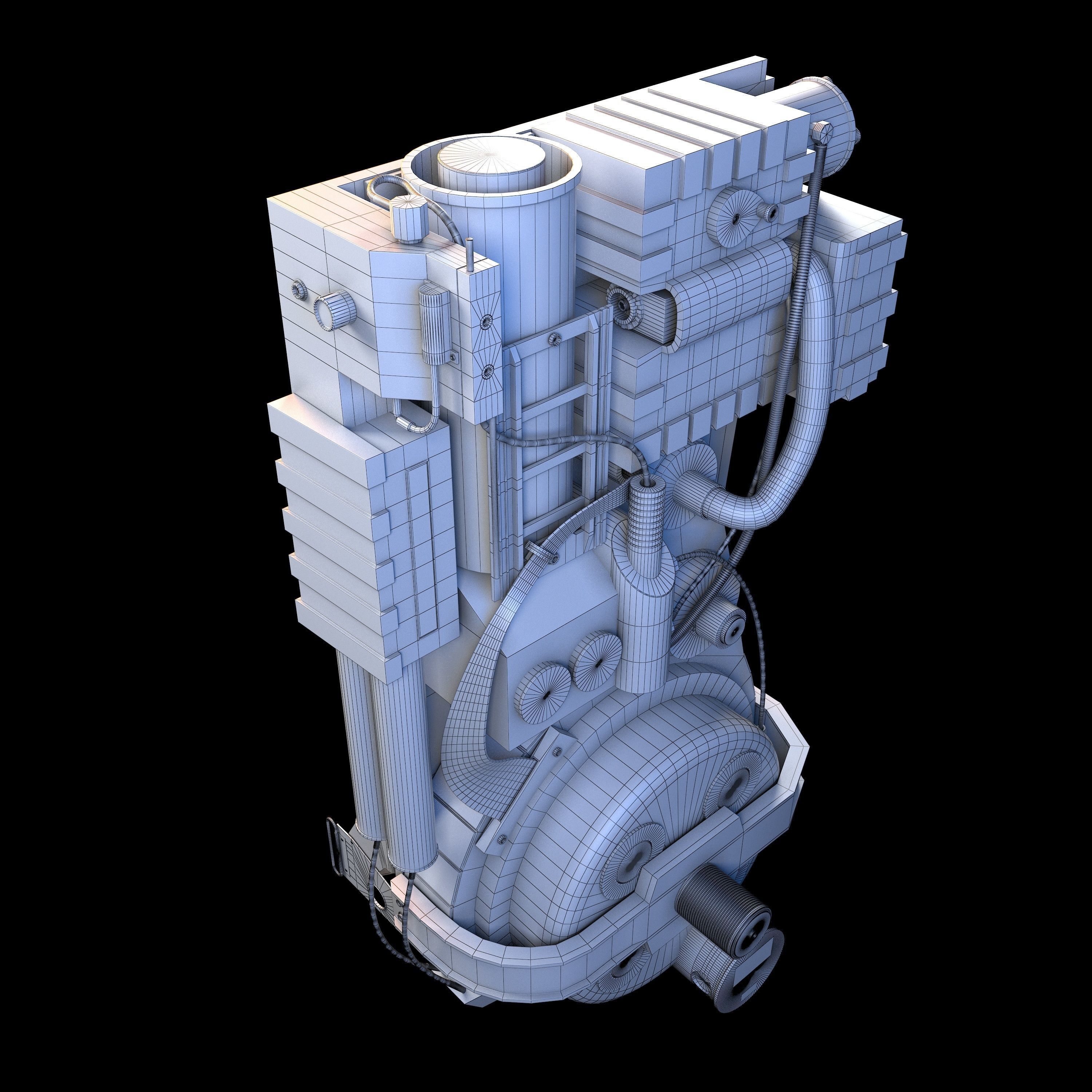 Proton Pack Ghostbusters 3D model_11