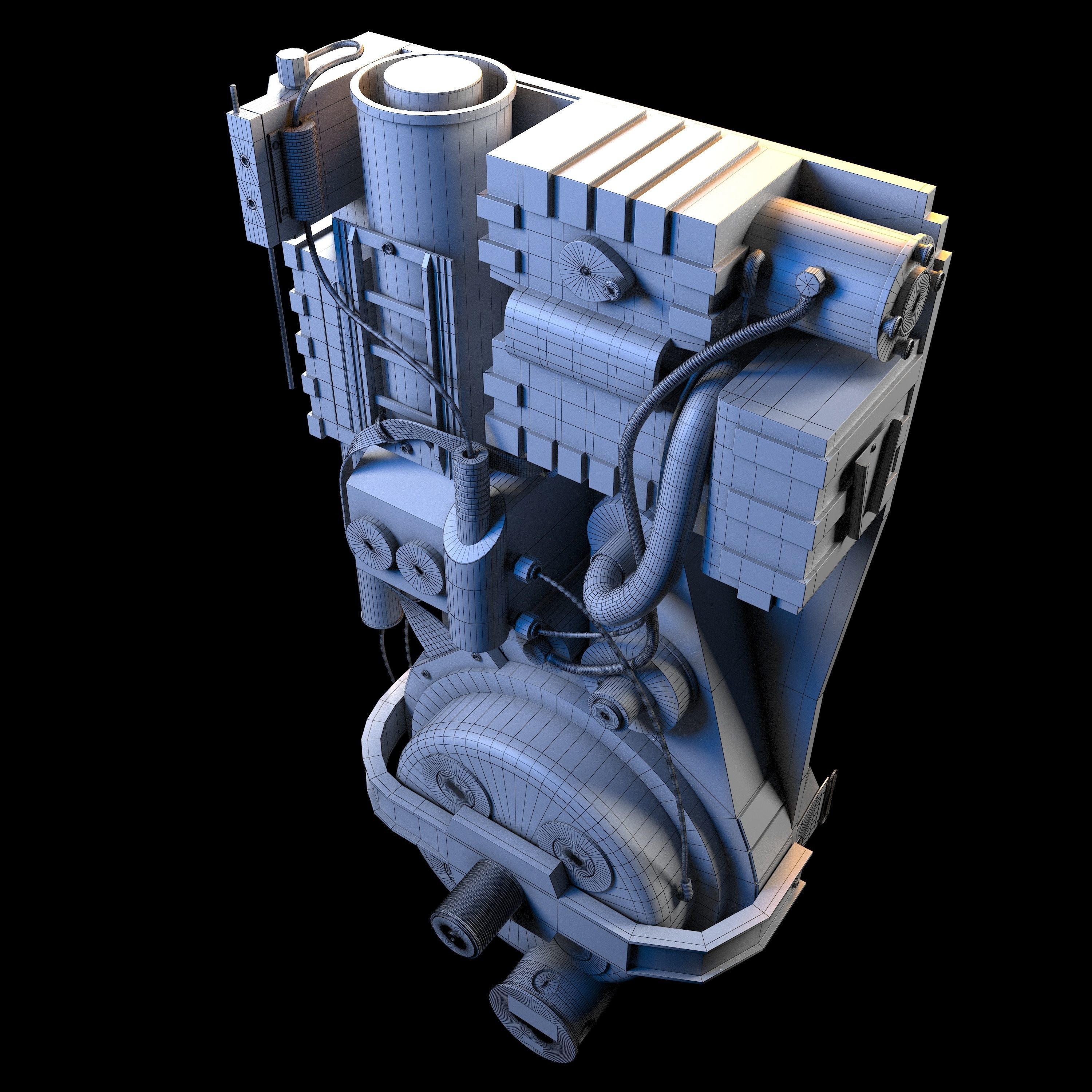 Proton Pack Ghostbusters 3D model_10