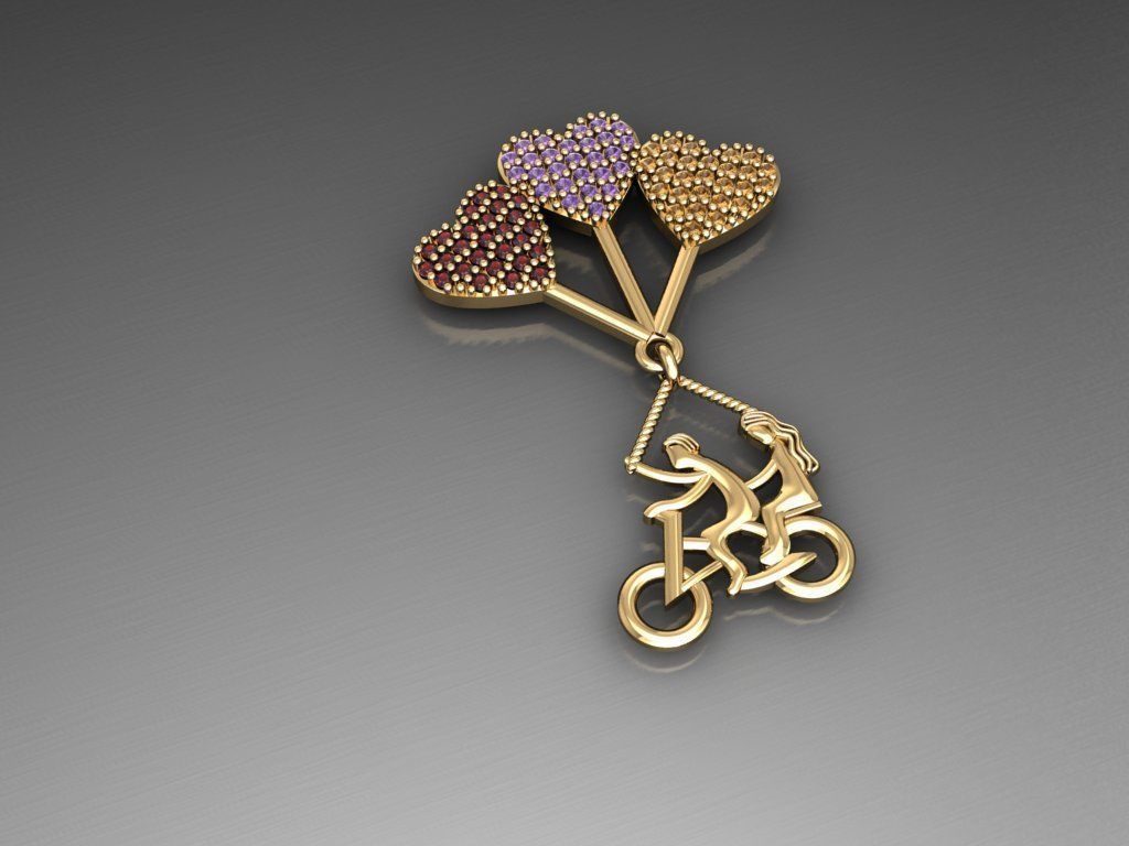 H02- Diamond Necklace 3D print model_1