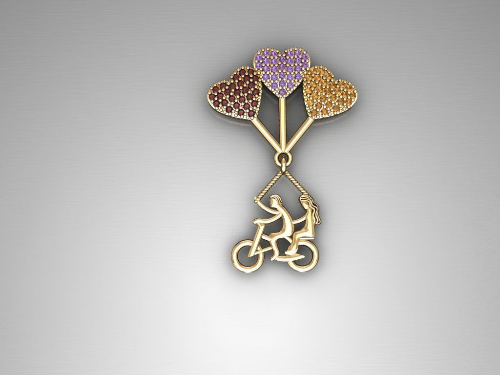 H02- Diamond Necklace 3D print model_2