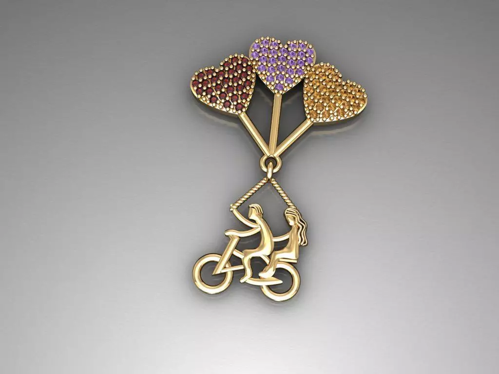 H02- Diamond Necklace 3D print model_0