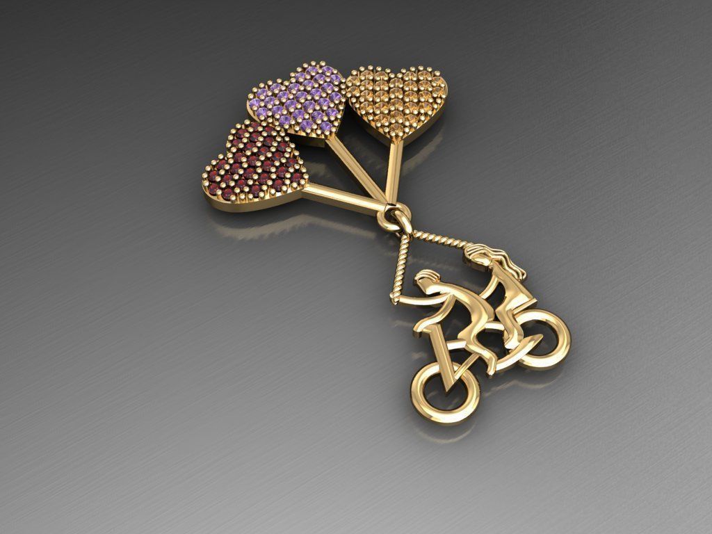 H02- Diamond Necklace 3D print model_3