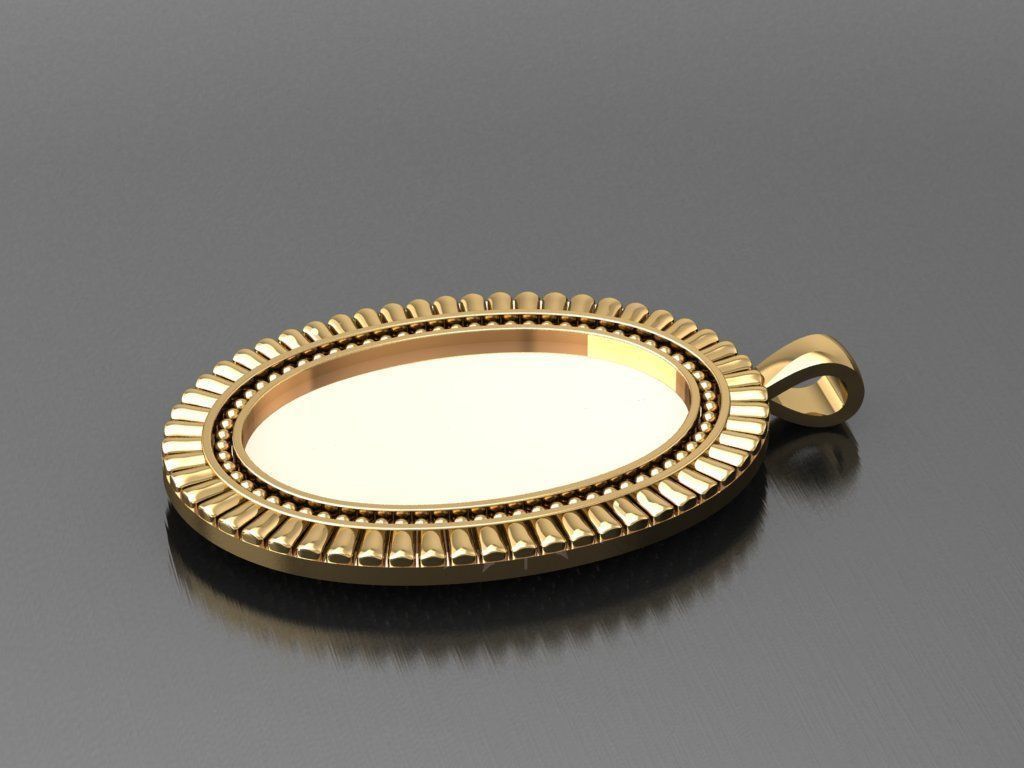 H04- Diamond Necklace 3D print model_2