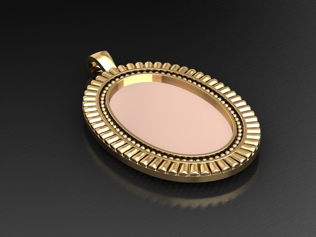 H04- Diamond Necklace 3D print model_1