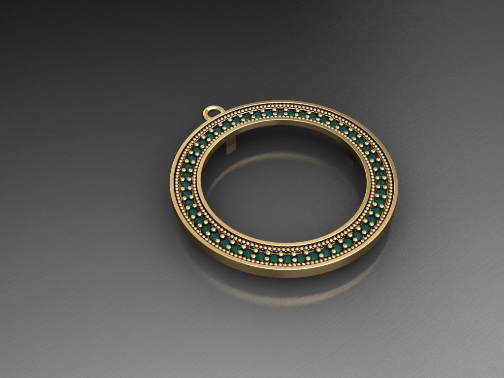 H06- Diamond Necklace 3D print model_1