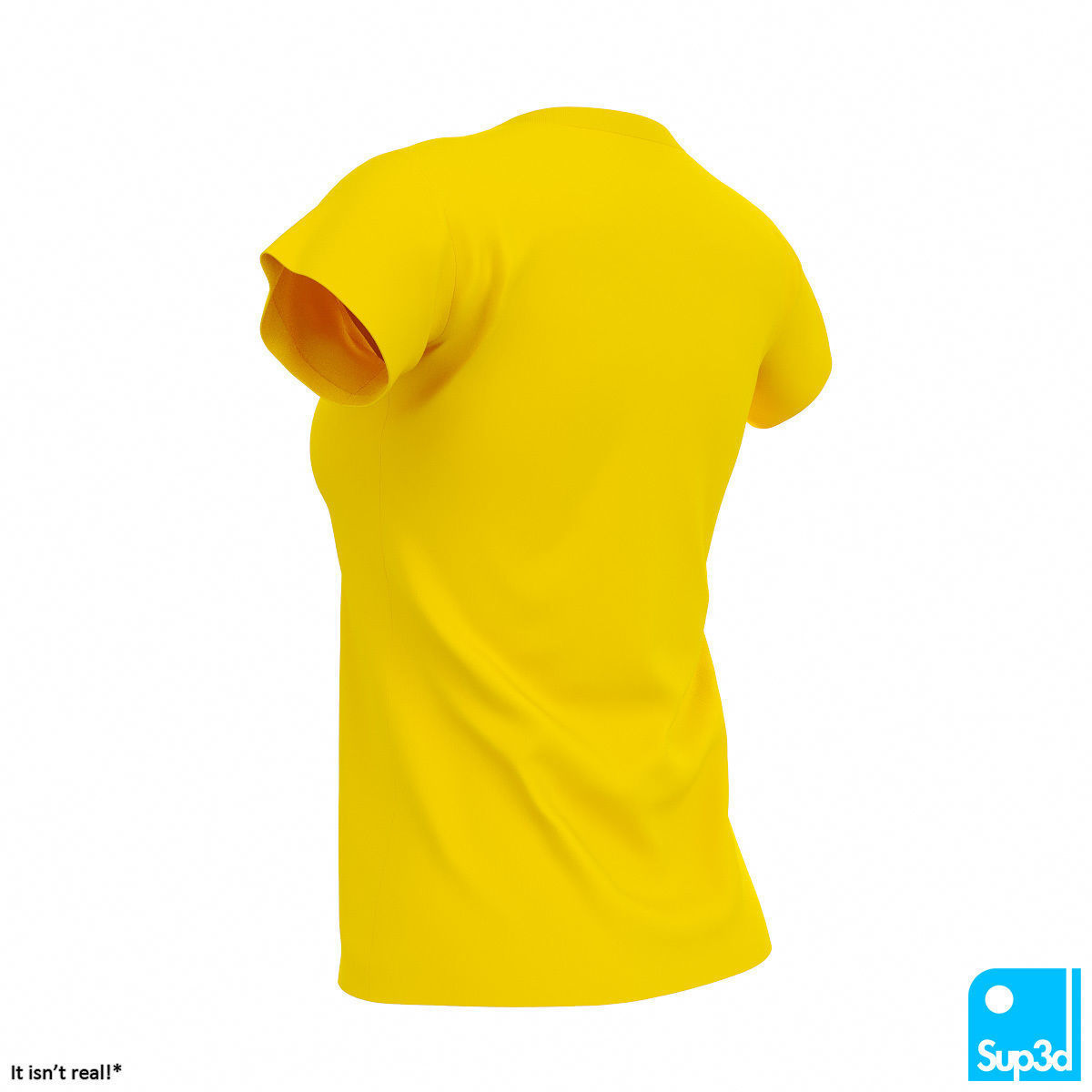 Women V-Neck T-Shirt 2 3D model_4