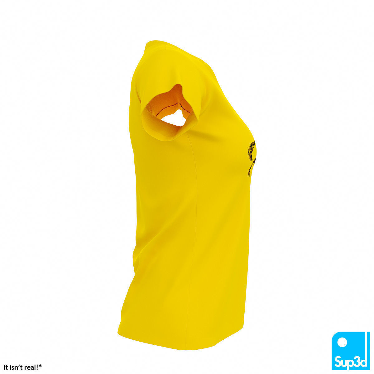 Women V-Neck T-Shirt 2 3D model_7