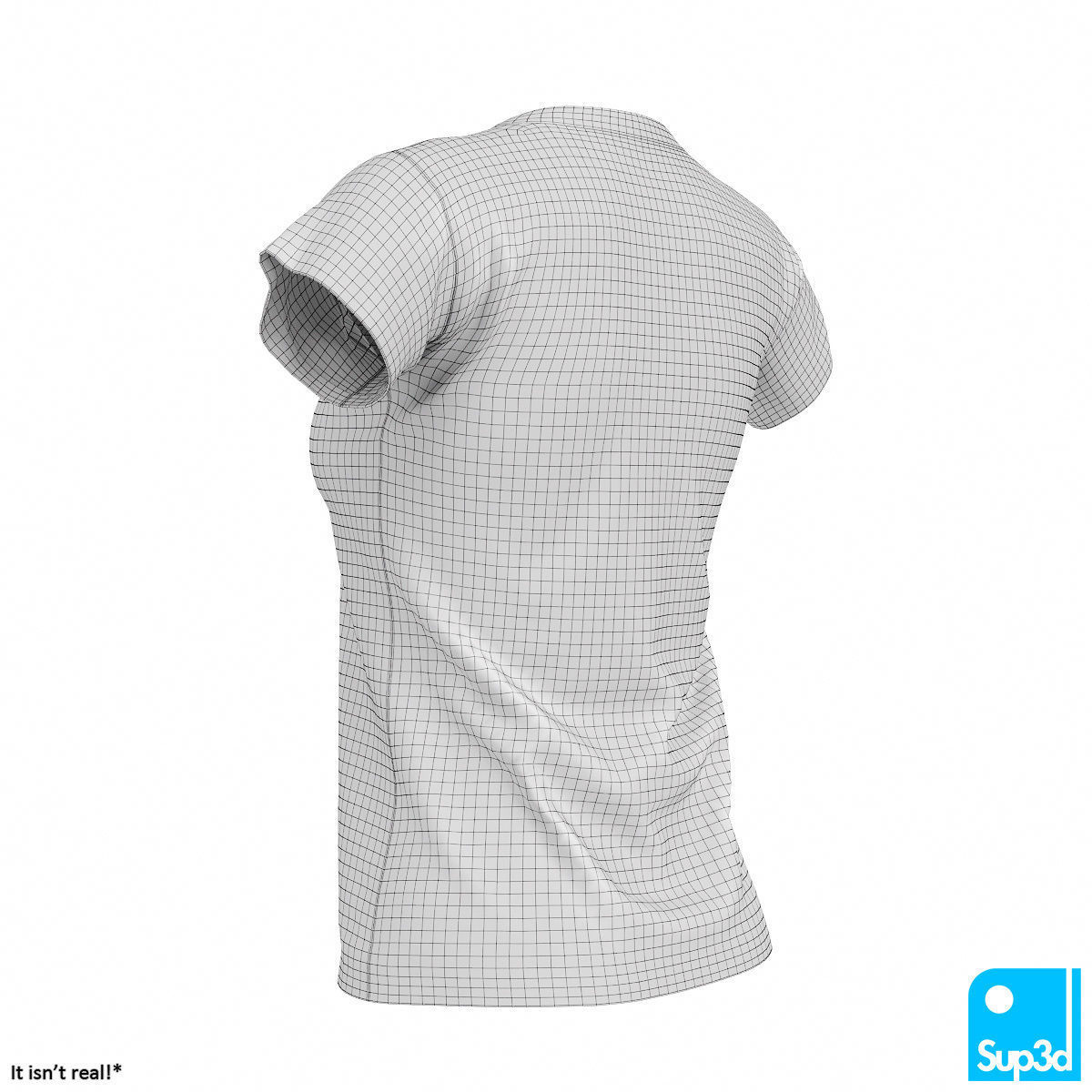 Women V-Neck T-Shirt 2 3D model_12