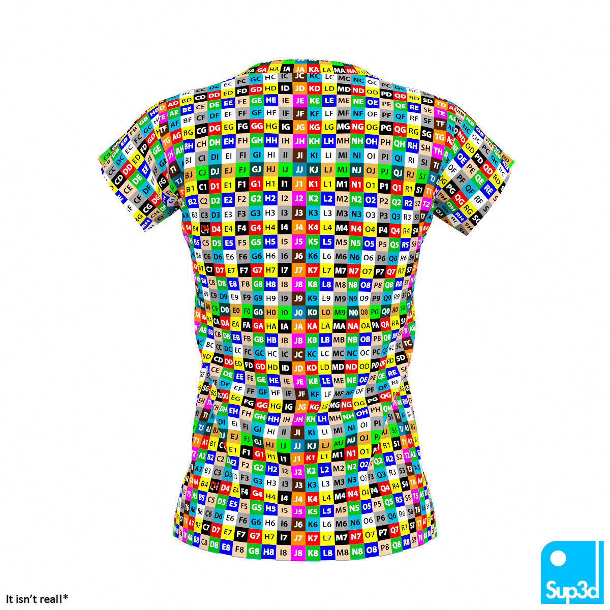 Women V-Neck T-Shirt 2 3D model_21