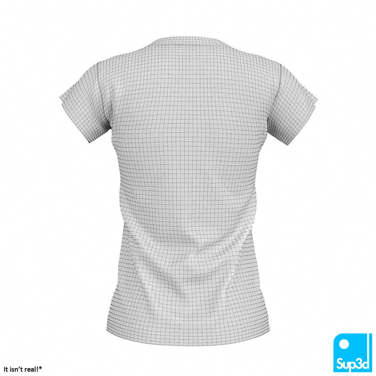 Women V-Neck T-Shirt 2 3D model_13