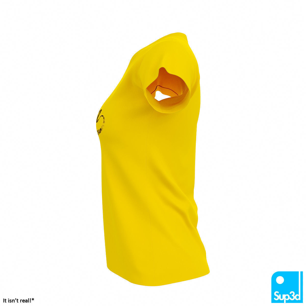 Women V-Neck T-Shirt 2 3D model_3