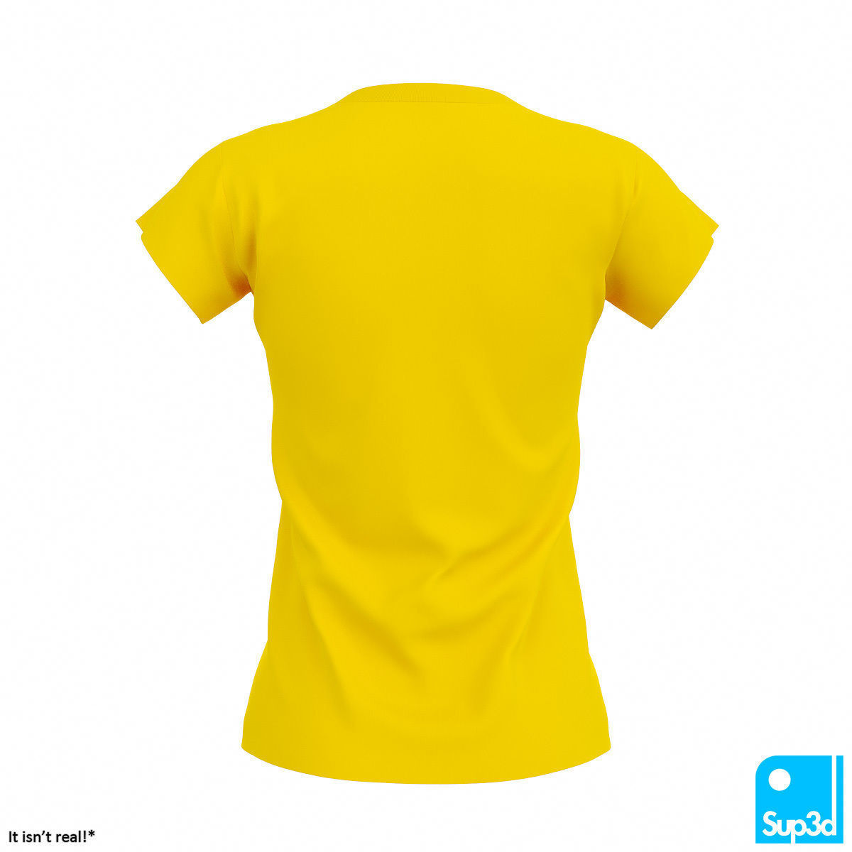 Women V-Neck T-Shirt 2 3D model_5